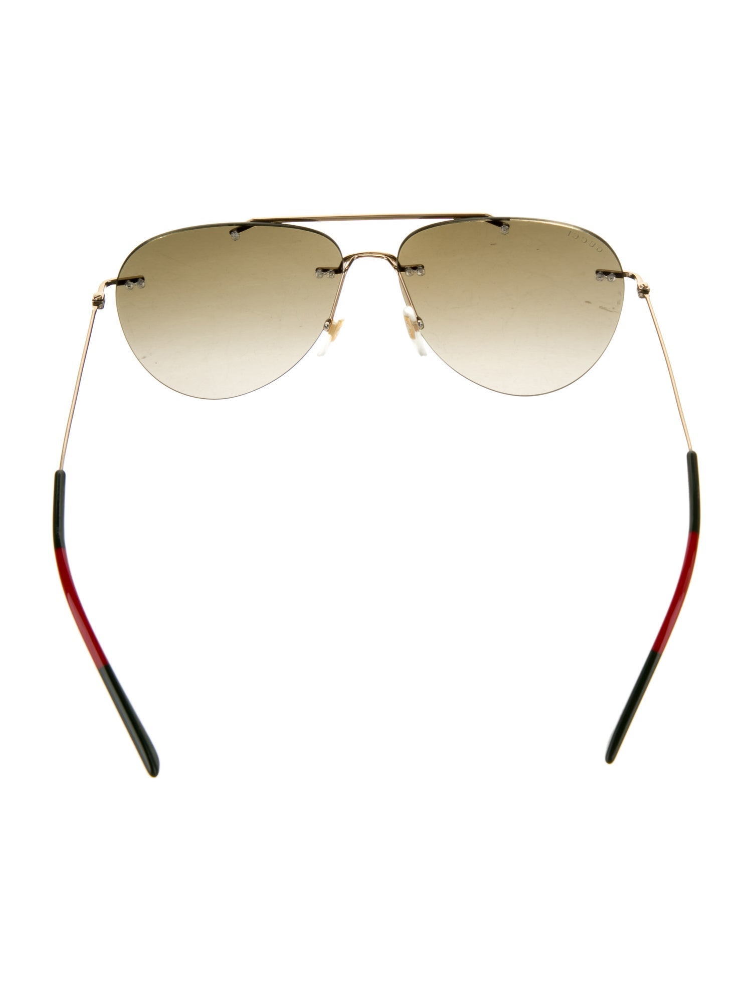 Gucci Web Accent Aviator Sunglasses